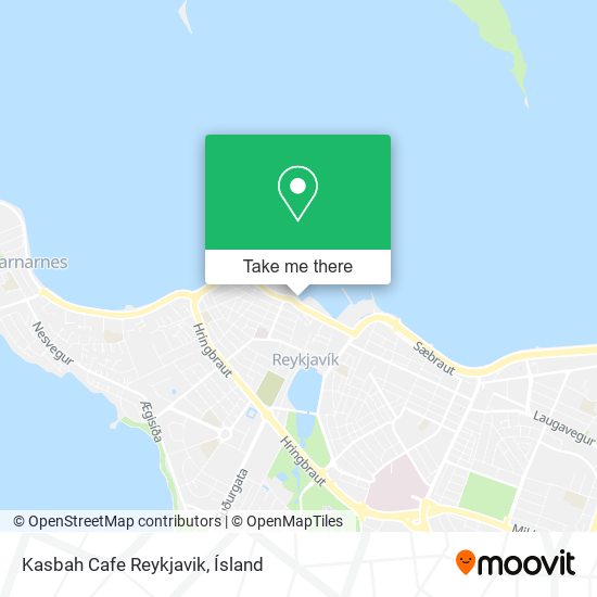 Kasbah Cafe Reykjavik map