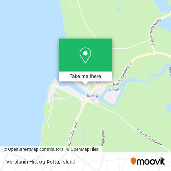 Mapa Verslunin Hitt og Þetta