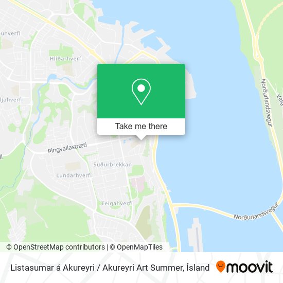Listasumar á Akureyri / Akureyri Art Summer map