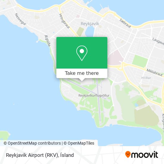 Reykjavik Airport (RKV) map