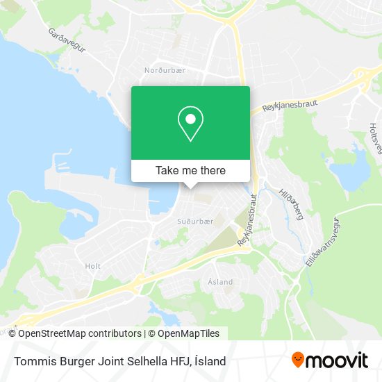 Tommis Burger Joint Selhella HFJ map
