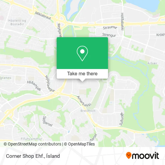 Corner Shop Ehf. map