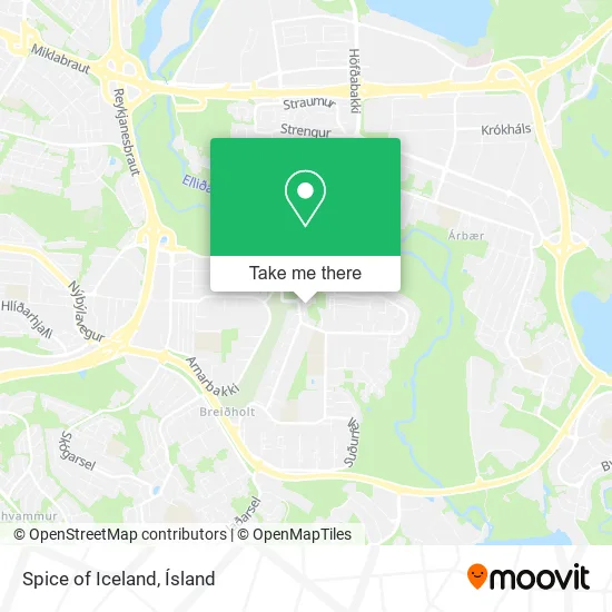 Spice of Iceland map