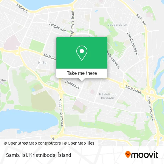 Samb. Isl. Kristnibods map