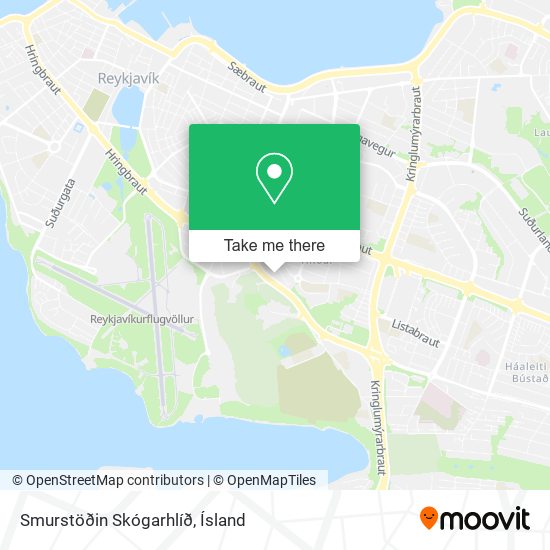 Mapa Smurstöðin Skógarhlíð