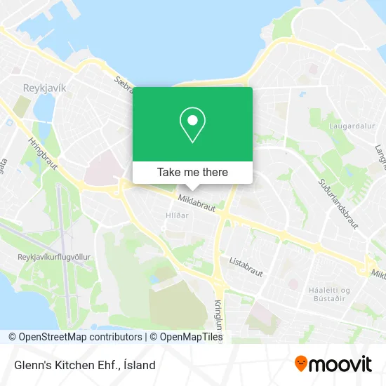 Glenn's Kitchen Ehf. map