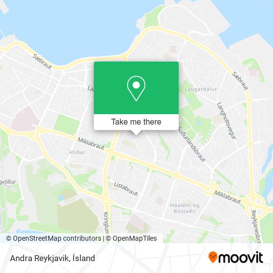 Andra Reykjavik map