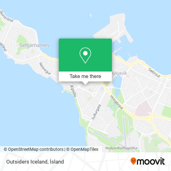 Mapa Outsiders Iceland