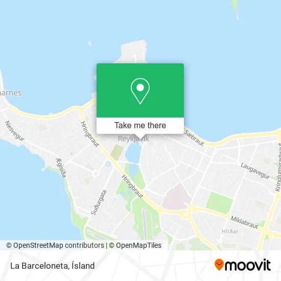 La Barceloneta map