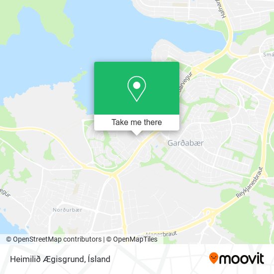 Mapa Heimilið Ægisgrund