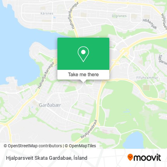Mapa Hjalparsveit Skata Gardabae