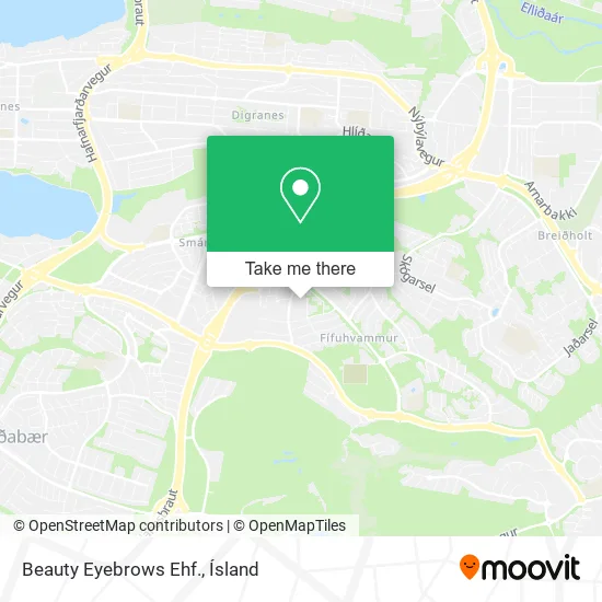 Beauty Eyebrows Ehf. map
