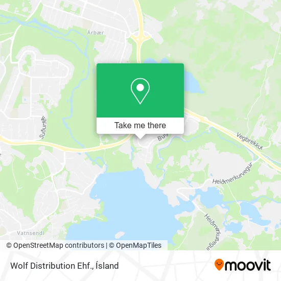 Wolf Distribution Ehf. map