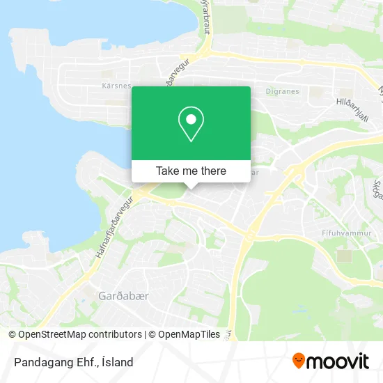 Pandagang Ehf. map