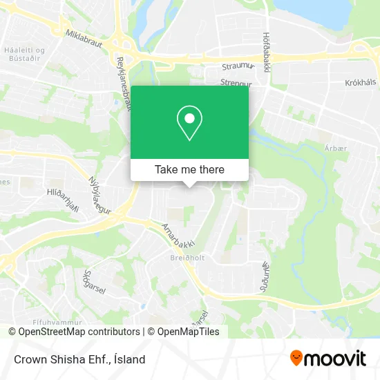 Crown Shisha Ehf. map