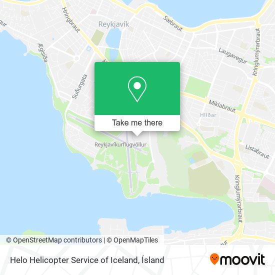 Mapa Helo Helicopter Service of Iceland