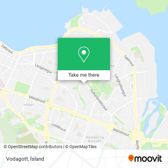 Mapa Vodagott