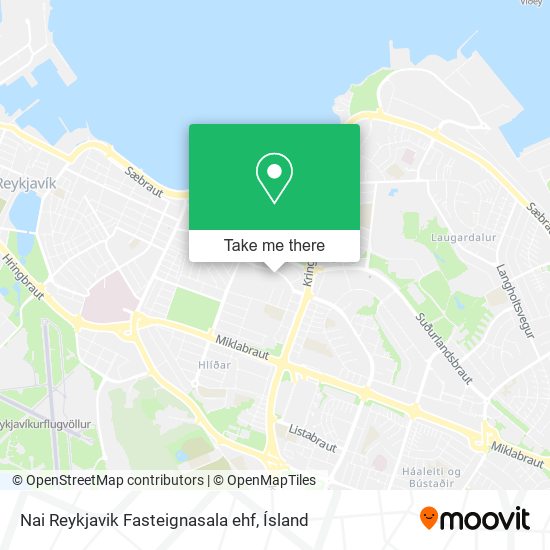 Nai Reykjavik Fasteignasala ehf map