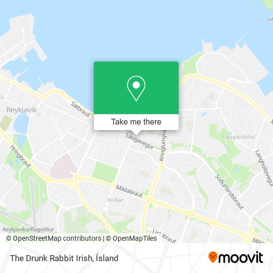 The Drunk Rabbit Irish map