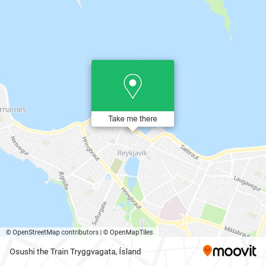 Osushi the Train Tryggvagata map