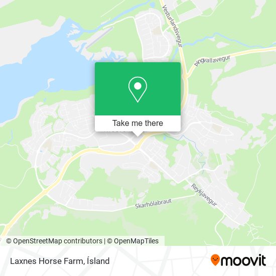 Laxnes Horse Farm map