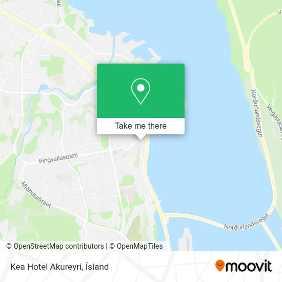 Kea Hotel Akureyri map