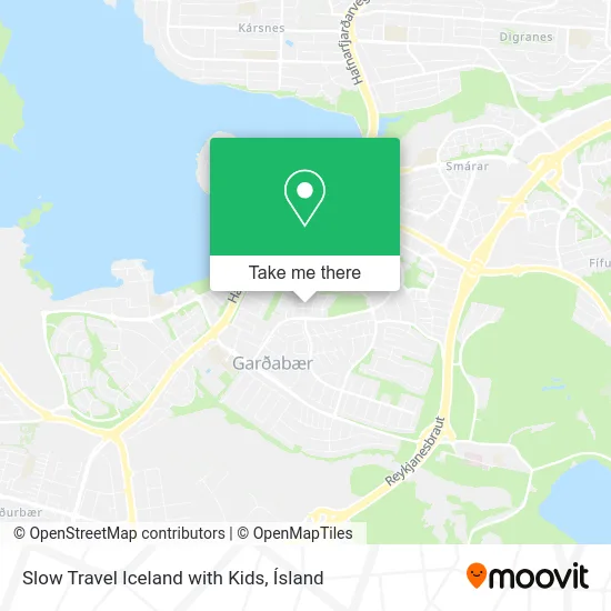 Slow Travel Iceland with Kids map