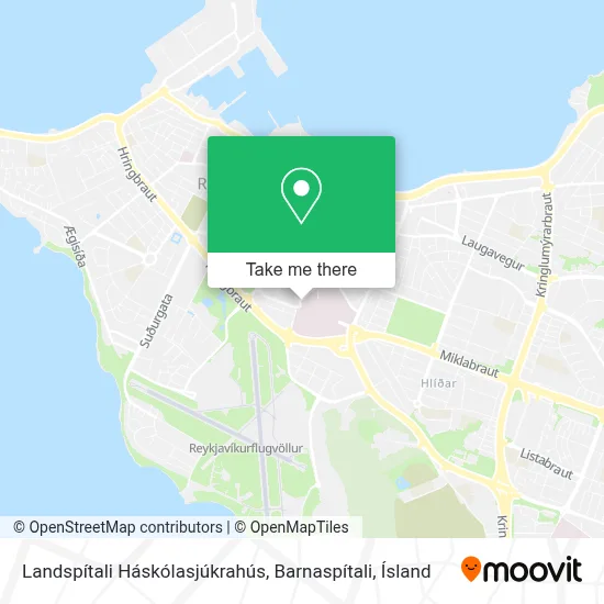 Landspítali Háskólasjúkrahús, Barnaspítali map