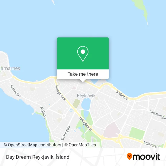 Day Dream Reykjavik map