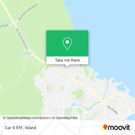 Car-X Ehf. map