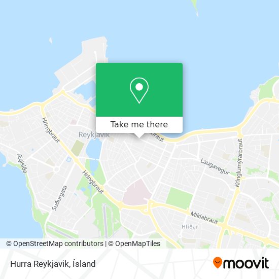 Hurra Reykjavik map