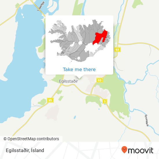 Mapa Egilsstaðir