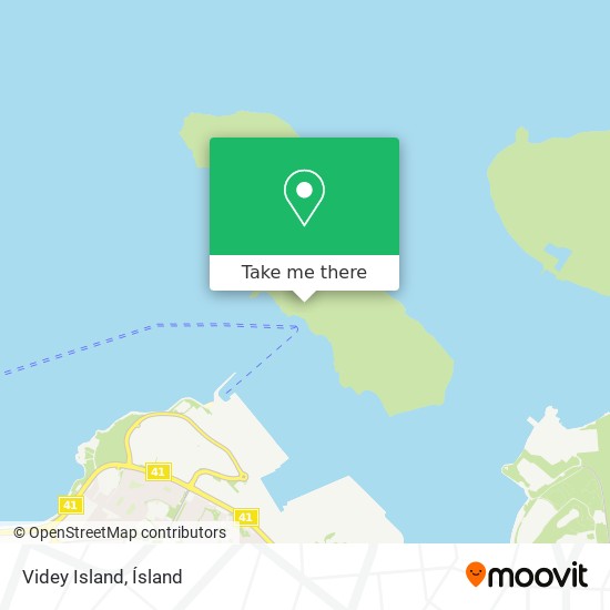 Videy Island map