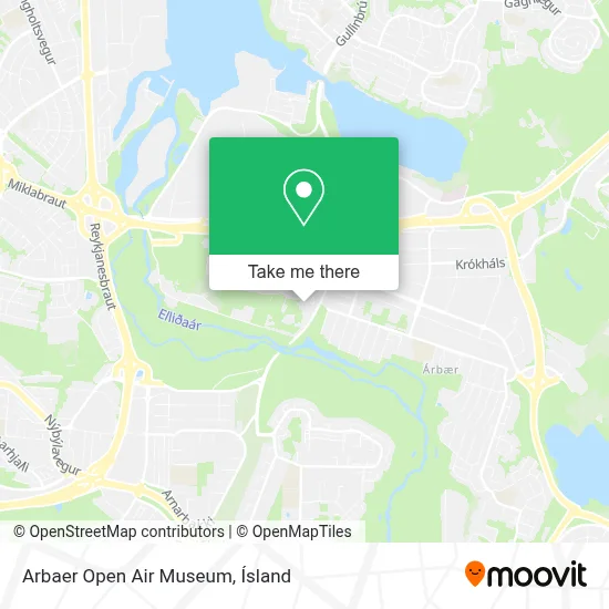 Arbaer Open Air Museum map