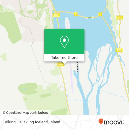 Viking Heliskiing Iceland map