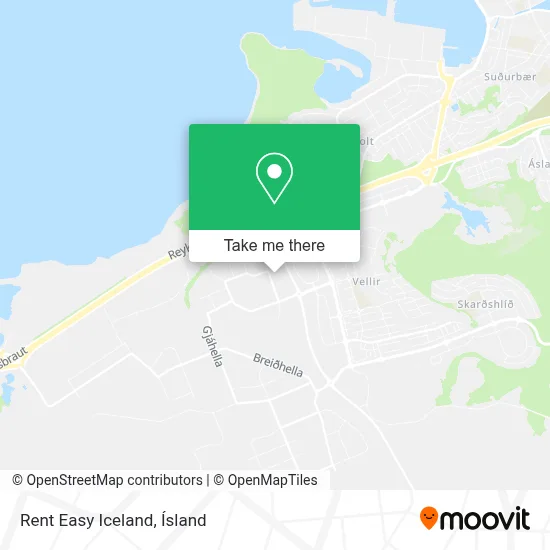 Rent Easy Iceland map
