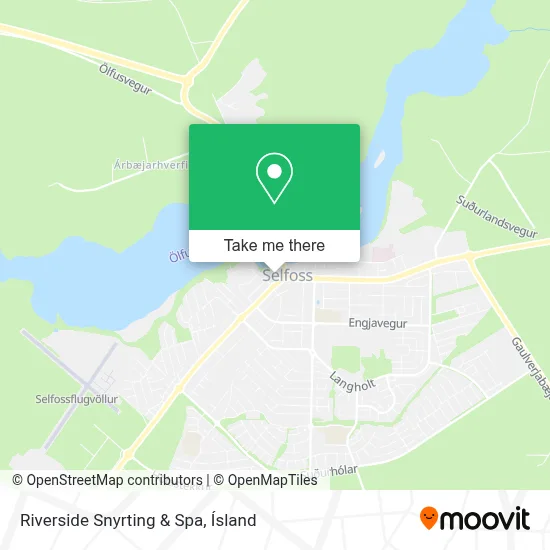 Riverside Snyrting & Spa map