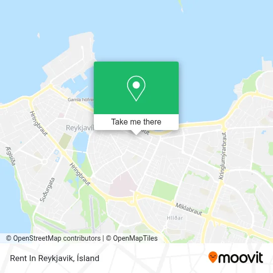 Rent In Reykjavik map