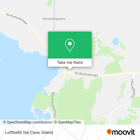 Lofthellir Ice Cave map