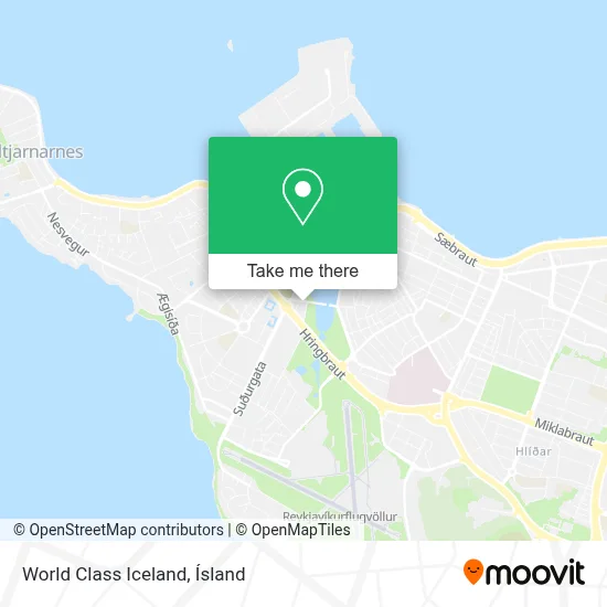 World Class Iceland map