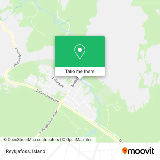 Reykjafoss map