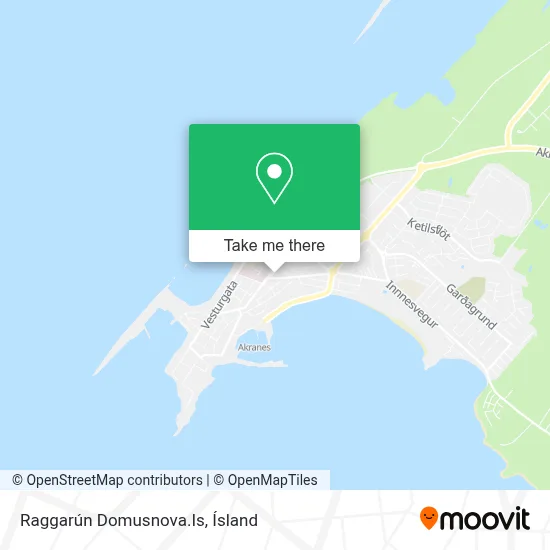 Raggarún Domusnova.Is map