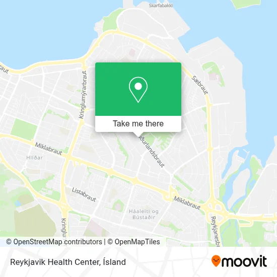Reykjavik Health Center map