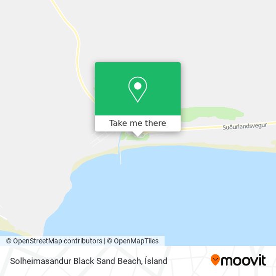Solheimasandur Black Sand Beach map