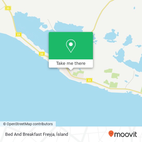 Bed And Breakfast Freyja map