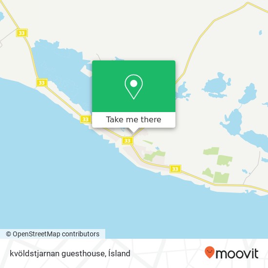 kvöldstjarnan guesthouse map