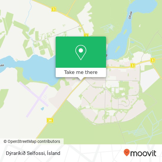 Dýraríkið Selfossi map