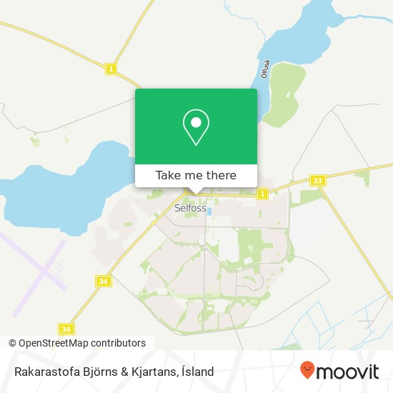 Rakarastofa Björns & Kjartans map