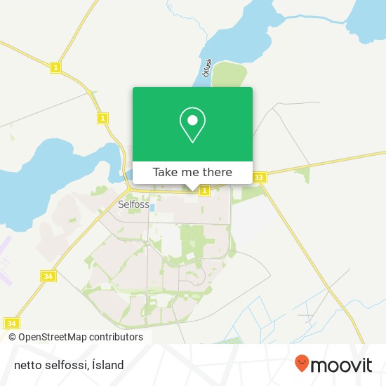 netto selfossi map