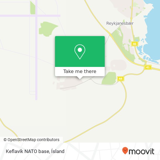 Mapa Keflavík NATO base